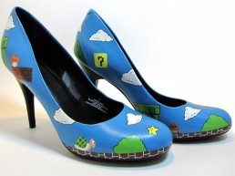 Link to: magicbeanbuyer Custom Hand-Painted Super Mario Heels
