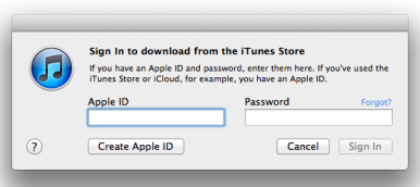 iTunes Store questions sign-in dialogue box screenshot macworld australia