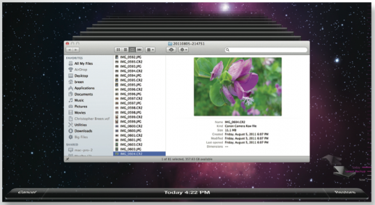 Time Machine, iPhoto