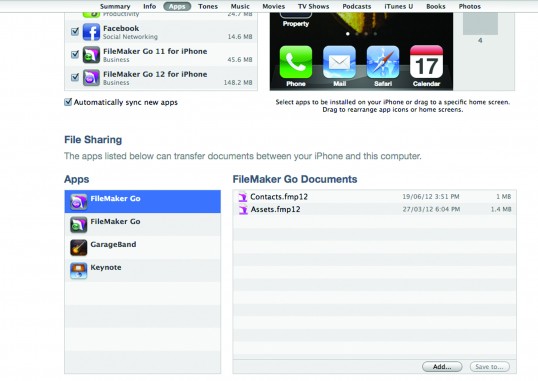 iTunes app